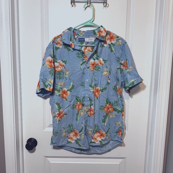 Old Navy Other - Men's Hawaiian Button Down Shirt Old Navy